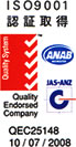 ISO9001　認証取得